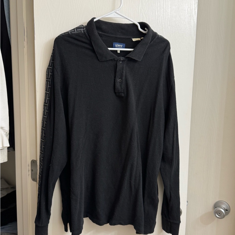 Levi's Men's Polo Cashmere Shirt in Black